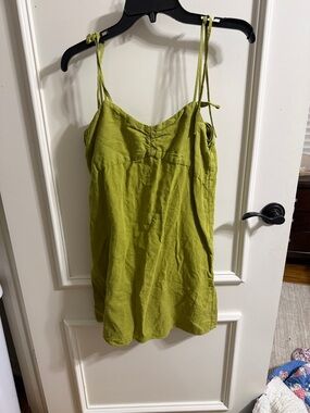 Zara Olive Green Tie-Strap Cami
